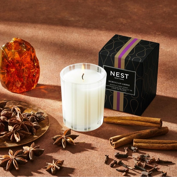 NEST NEW YORK Candle 2oz votive glass. Moroccan Amber scent. Made in USA - Picture 7 of 8